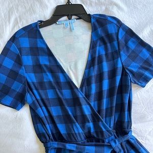 Draper James Blue Wrap Dress (M)